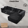 XIZZI Modular Sectional Sofa Couch,L-Shape Upholstered Couch,Modern Minimalist Couches for Living Room,Free Combination Deep Seat Corner Couch - 4 of 4