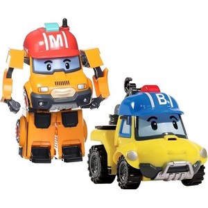 Robocar Poli 4" TRANSFORMING ROBOT - 2pcs Bundle (MARK, BUCKY) - 1 of 4