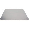 O'Creme Scalloped Non-Corrugated Silver-Top Cake Board 3/32-Inch Thick (9-7/8" x 9-7/8") Pack of 100 - 2 of 3