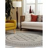 Unique Loom    Outdoor Trellis Stars Area Rug - 3 of 4