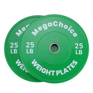 ODK Rubber Bumper Weight Plates 10,15,25 LBS Pairs,2 in Rubber Bumper Plates 100 LBS Sets for Home Gym Workout - 1 of 4