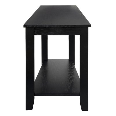 Homelegance Elwell Collection Wood Modern Living Room Corner Side Stand Wedged Chairside End Table Table for Living Room, Black