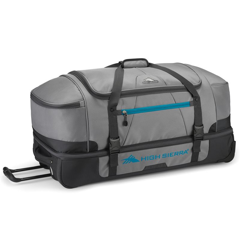 High Sierra Fairlead Drop Bottom Wheeled Duffel Bag with Handle, 1 of 7