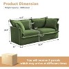 GDFStudio Cheryl 83.4" Slipcovered/Detachable Cover Chenille Wood Sofa with Four Pillows - 4 of 4