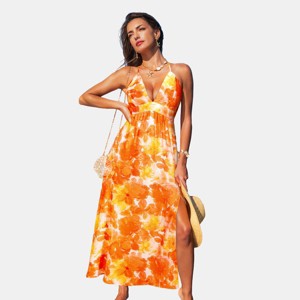 Women's Sunshine Season Floral Maxi Dress for Beach Vacation - Cupshe - 1 of 4