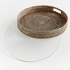Plum & Post Burma Rattan Round Serving Tray Large - 2 of 4