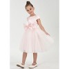 2Bunnies Girl Toddler Satin A-Line Bow Tulle Flower Girl Dress - 4 of 4