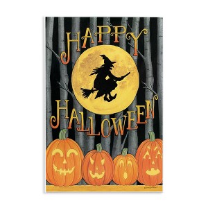 Stupell Industries Happy Halloween Forest Witch Wall Plaque Art - 1 of 4