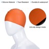 Unique Bargains Silicone Waterproof High-Stretch Adult Swimming Caps 2 Pcs - 4 of 4