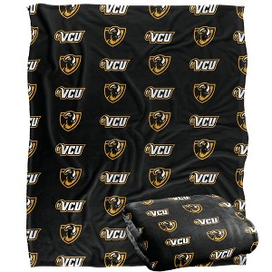 Virginia Commonwealth University Logo Pattern Silky 50x60 Blanket, 1 Sided 50x60 - 1 of 4