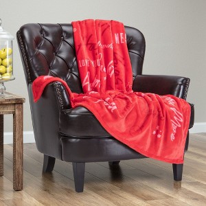 Chanasya Love You Gift Throw Blanket Plush Fleece - 1 of 4