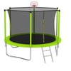 JUJABU 8-FT Safety Trampoline With 6 Fence Poles, Rust-Proof Steel Structure, Load Capacity 240 Lbs - 2 of 4