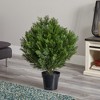 Nearly Natural 3-ft Cedar Artificial Bush (Indoor/Outdoor) - image 4 of 4