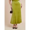 ELOQUII Velvet Maxi Skirt - 3 of 4