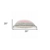 HomeRoots 20" X 20" Pink Gray And White 100% Cotton Striped Zippered Pillow - 3 of 4