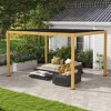 Outsunny 10' x 13' Louvered Pergola with Adjustable Roof, Aluminum Hardtop Gazebo for Patio, Deck, Garden, Yard, Beach - 2 of 4