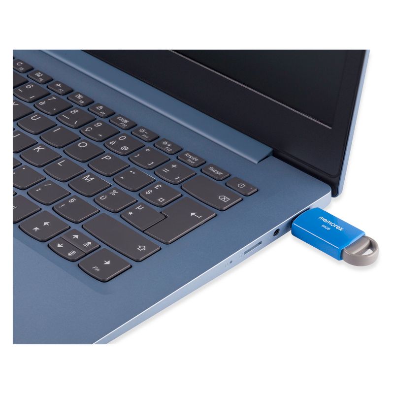 Memorex 64GB Flash Drive USB 2.0 - Blue (32020006421), 6 of 8