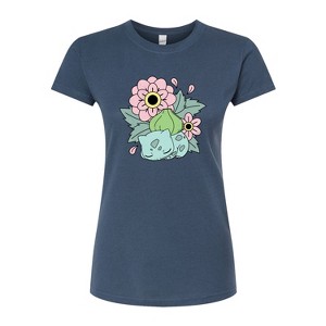 Women's - Pokémon - Bulba Flowers Fitted Graphic T-Shirt - 1 of 3