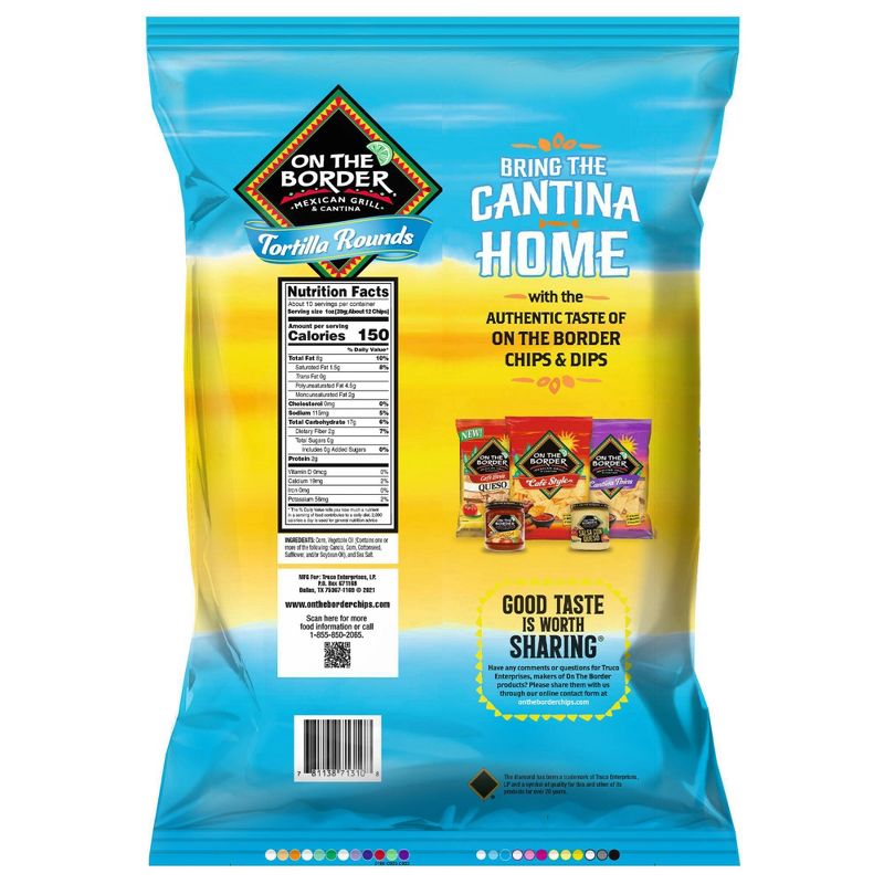 On The Border Premium Rounds Tortilla Chips - 10.5oz, 3 of 5
