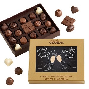 Simply Chocolate 17 Piece Wish Sweet New Year Boxed Chocolates - 1 of 4