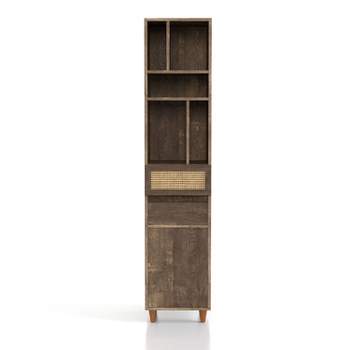 Niles Storage Media Tower Reclaimed Oak - HOMES: Inside + Out