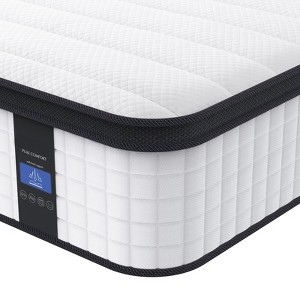Itopfox Hybrid King Mattress in a Box with Memory Foam, Medium Comfort, Cooling Cover, Motion Isolation for All Sleep Positions - 1 of 4