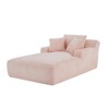 AENKYO Oversized Sleeper Sofa Bed & Cloud Lounge Chair, 2 Pillows Corduroy Upholstered Sofa No Assembly Required for Living Room - 4 of 4