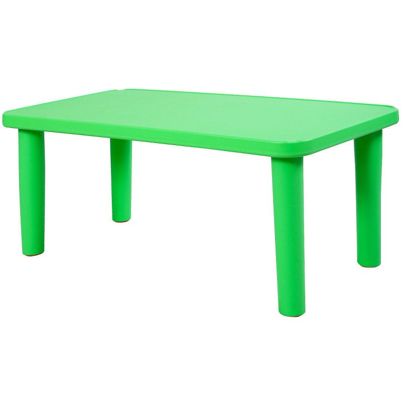 Costway Kids Portable Plastic Table Learn and Play Activity School Home Furniture Green, 4 of 9