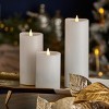 Christmas Classic Motion Flameless Candle 3pc Set - 3x5, 3x7, 3x9 White - 4 of 4