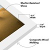 Americanflat 13x19 Picture Frame in White - Composite Wood with Shatter Resistant Glass - Wall Mounted Horizontal and Vertical Formats - 3 of 4