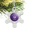 Tarleton State University Texans Metal Snowflake Christmas Tree Holiday Ornament - 2 of 3