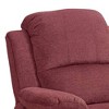 Royal Hampton 39 Inch Fabric Power Recliner with USB Port, Red - 2 of 4