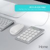 iHome Wired USB Numeric Keypad, Slim 20-Key Numpad for Laptops, Desktop Computers, Compact & Portable, Silver/White - 4 of 4
