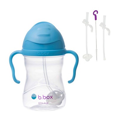 b.box 8oz Sippy Cup + Replacement Srraws