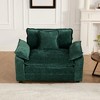 KWPZQEB Mid-Century Accent Chairs, Modern Upholstered Living Room Chair, Chenille Armchair with Soft Cushion for Living Room, Bedroom - 4 of 4