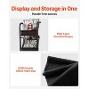 VEVOR Record Player Stand, 5 Tiers Tall Vinyl Record with Charging Station & USB Ports, Holds up to 200 Albums, Turntable Stand, Black - 4 of 4