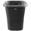 Rubbermaid 1835854 8 Gallon Plastic Home/Office Bedroom Bathroom Waste Basket Trash Can or Recycling Bin with Liner Lock, Black - 2 of 3