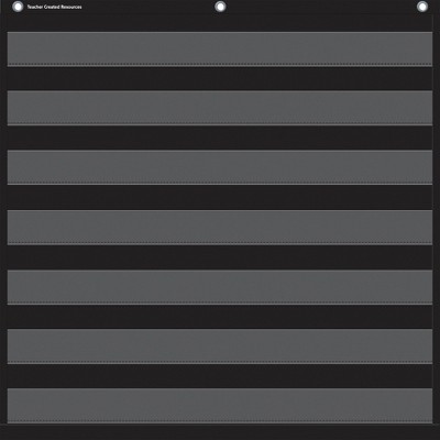 Teacher Created Resources 7 Pocket Chart, Black