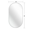 Lyngins Bathroom Mirrors,Oval Wall Mirrors,4mm HD Glass Mirrors,Aluminum Alloy Anti-rust Vanity Mirrors for Bathroom,Bedroom - 3 of 4