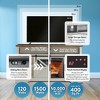 NAYSAYE Indoor Fireplace TV Stand Overheating Protection Adjustable Flame for Living Room, White, 60"*15.75"*32" - 3 of 4