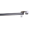 Versailles 5/8" Diameter Double-Up Curtain Rod - Silver - 3 of 4