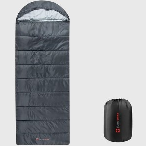 Alpine Swiss 0°C (32°F) Sleeping Bag Lightweight Waterproof with Compression Sack Adults All Seasons Camping Hiking Backpacking Travel Outdoor Indoor - 1 of 4