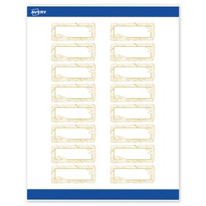 Avery Rectangle Address Labels, Gold Florals, 1" x 2-5/8" - 1 of 4