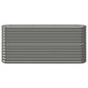vidaXL Garden Raised Bed Powder-coated Steel 59.8"x31.5"x26.8" Anthracite - 3 of 4