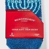Toddler 2pk Cozy Hanukkah Socks - Wondershop™ Navy Blue 2T-3T - 3 of 3