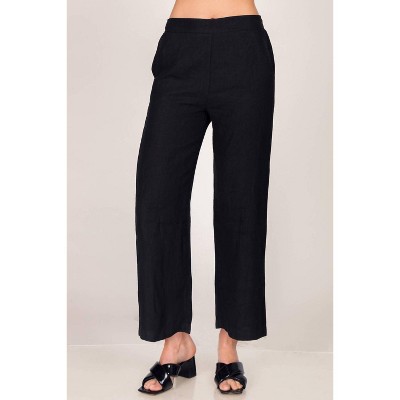 Women's Straight Leg Linen Pants - M.RENA