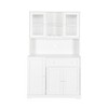 Chery Life White Kitchen Pantry Storage Cabinet, Food Pantry Cabinet with Doors & Shelves, Wine Rack for Dining Room - 2 of 4