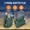 MeasuPro 3 to 2 Prong Grounding Adapter Plug - UL listed - 4 of 4