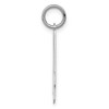 Black Bow Jewelry Sterling Silver, Athletic Collection, Large Polished Number 4 Pendant - 2 of 4
