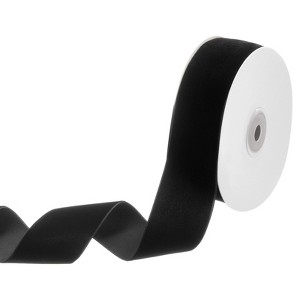 Unique Bargains Nylon Single Face Thin Velvet Fabric Ribbons 10 Yards 1 Pc - 1 of 4